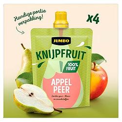 Foto van Jumbo knijpfruit appel peer 4 x 90g