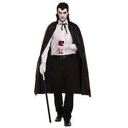 Foto van Halloween verkleed cape - voor volwassenen - zwart - halloween kostuums - verkleedattributen