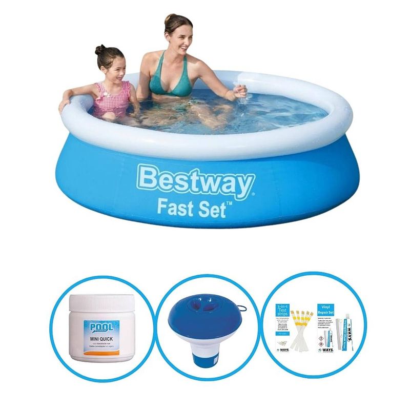 Foto van Bestway zwembad fast set 183x51 cm - zwembadpakket