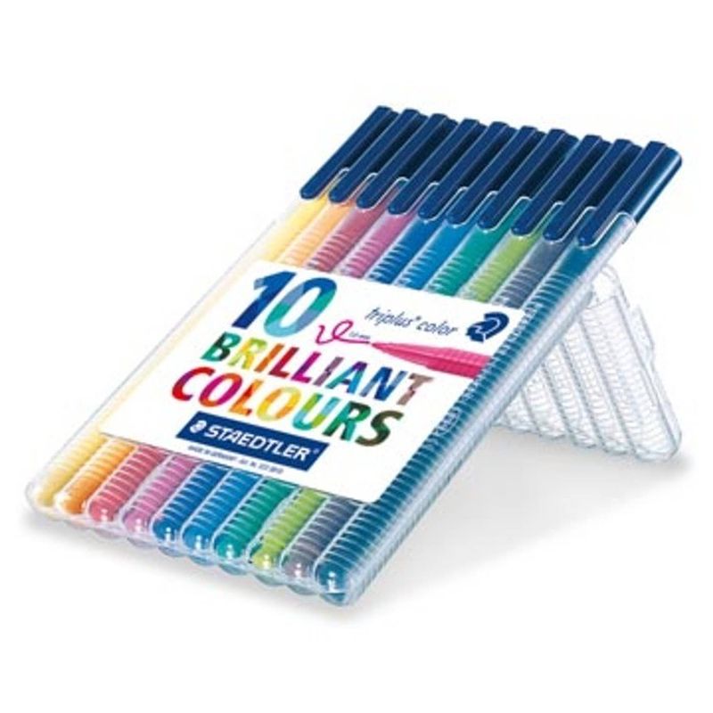 Foto van Staedtler viltstift triplus color 10 stiften