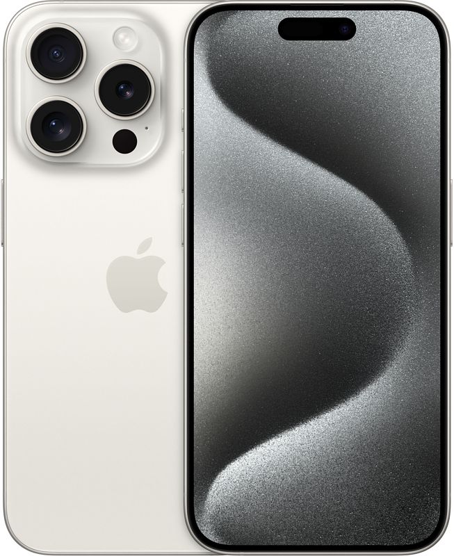 Foto van Apple iphone 15 pro 256gb white titanium