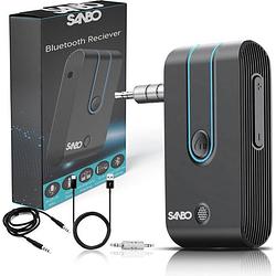 Foto van Sanbo bluetooth receiver bt7 - batterijduur 12 uur - 3.5mm aux - bluetooth ontvanger - handsfree bellen - audio receiver
