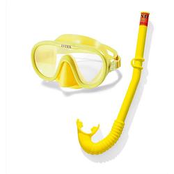 Foto van Intex snorkelset adventurer 2-delig geel