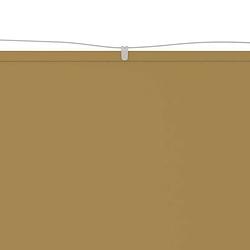 Foto van The living store balkonscherm - oxford stof - 180x800 cm - beige - waterbestendig