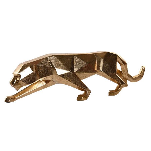 Foto van Casa di elturo deco object panther origami - goud - b36 cm x h10 cm