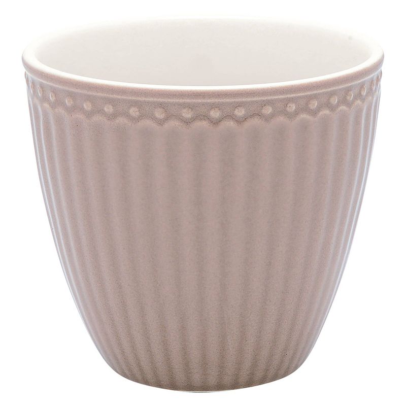 Foto van Greengate beker (latte cup) alice hazelnut bruin 300ml ø 10cm