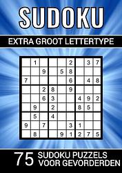 Foto van Sudoku extra groot lettertype - 75 sudoku puzzels voor gevorderden - puzzelboeken & meer - paperback (9789464801729)