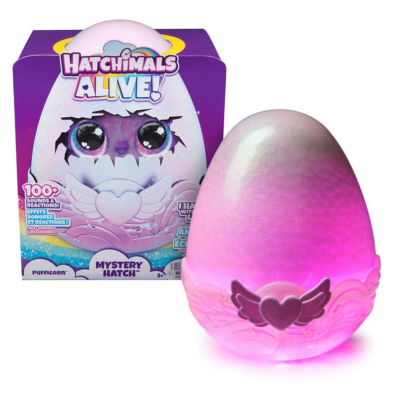 Foto van Hatchimals alive mystery hatch pufficorn