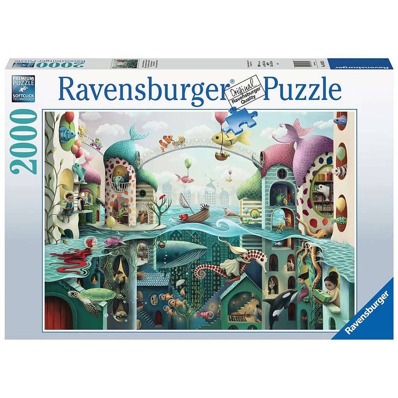 Foto van Ravensburger puzzel als vissen konden lopen 2000st