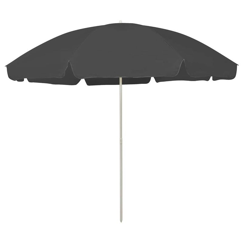 Foto van Vidaxl strandparasol 300 cm antracietkleurig