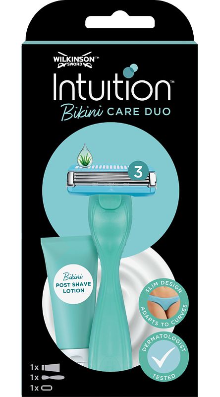 Foto van Wilkinson intuition bikini care scheermes