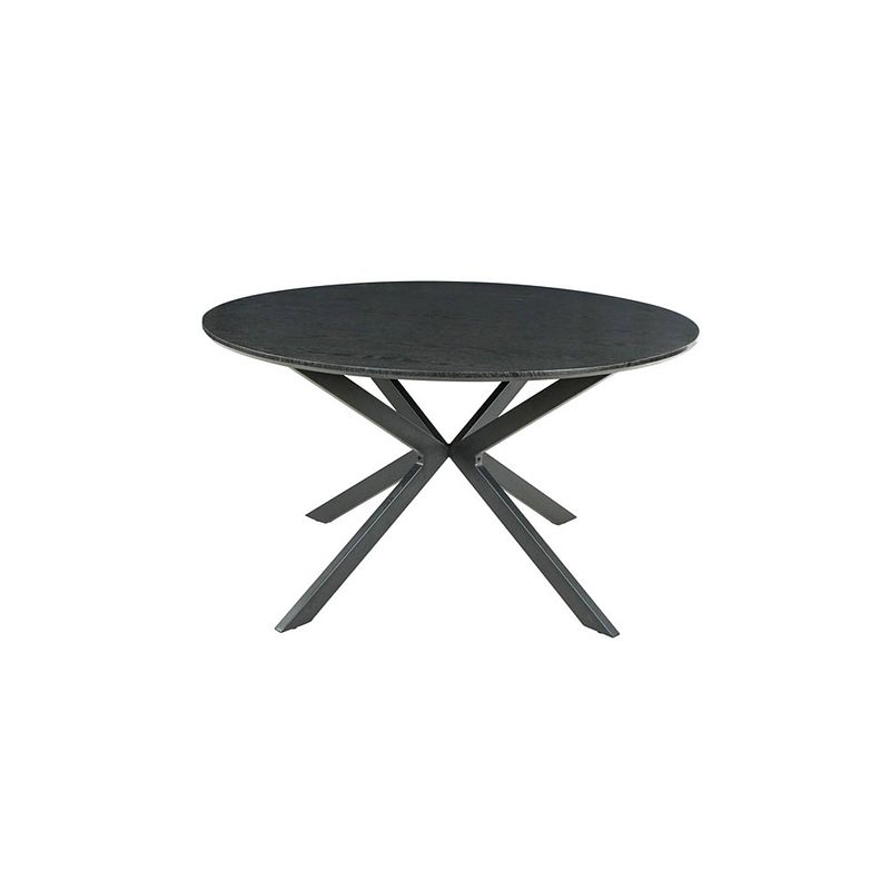 Foto van Eettafel rond ronsi zwart 140cm ronde tafel