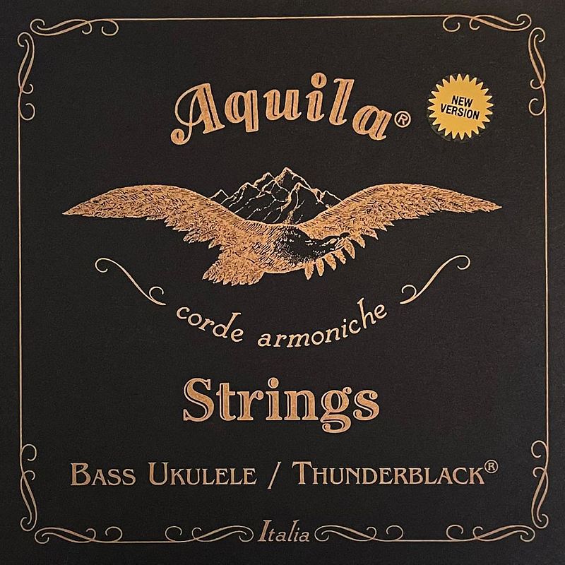 Foto van Aquila 147u thunderblack b-eadg set 5 snaren voor bas ukelele 23-26 inch