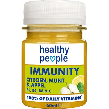 Foto van Healthy peolpe immunity shot citroen, munt & appel 60ml bij jumbo