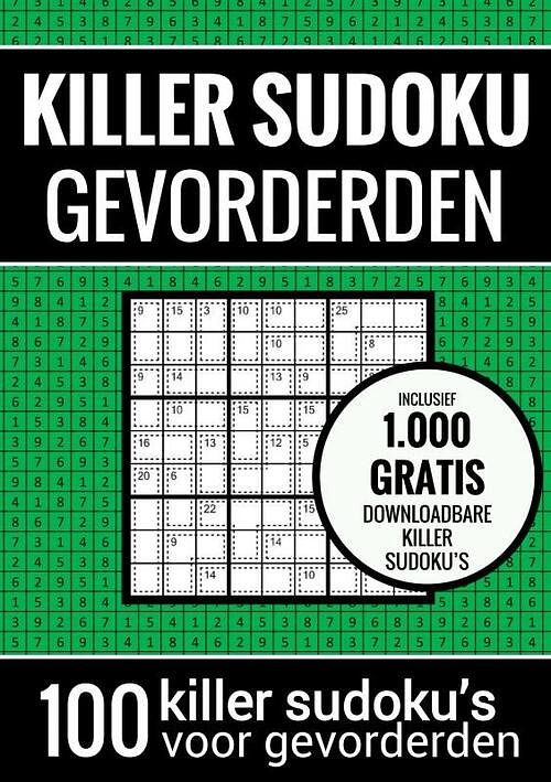 Foto van Sudoku medium: killer sudoku - puzzelboek met 100 puzzels voor gevorderden - sudoku puzzelboeken - paperback (9789464652574)