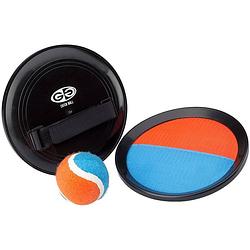 Foto van Get & go catchball vangset oranje/blauw 18 cm
