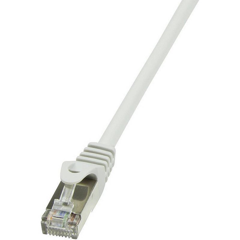 Foto van Logilink cp1102d rj45 netwerkkabel, patchkabel cat 5e sf/utp 15.00 m grijs 1 stuk(s)