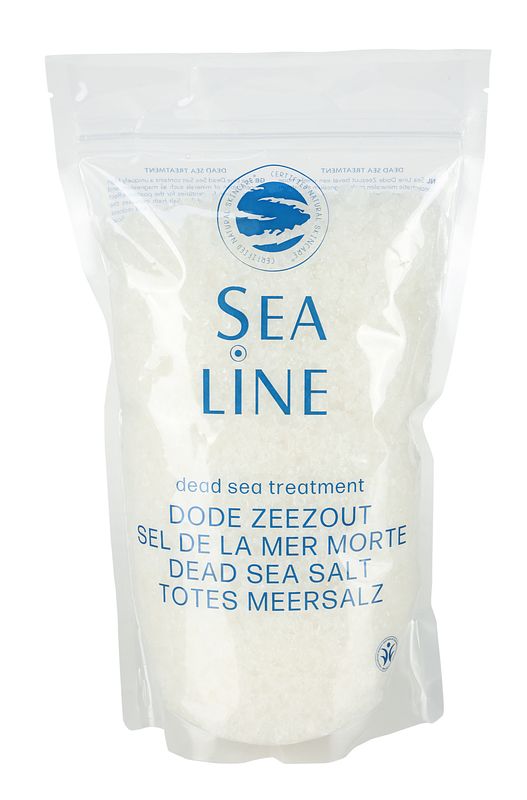 Foto van Sea line dode zee zout