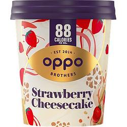 Foto van Oppo brothers strawberry cheesecake ice cream 475ml bij jumbo