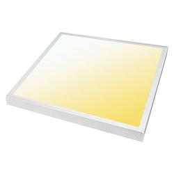 Foto van Led paneel 60x60 - velvalux lumis - aanpasbare kleur cct - 40w - opbouw - vierkant - wit - flikkervrij