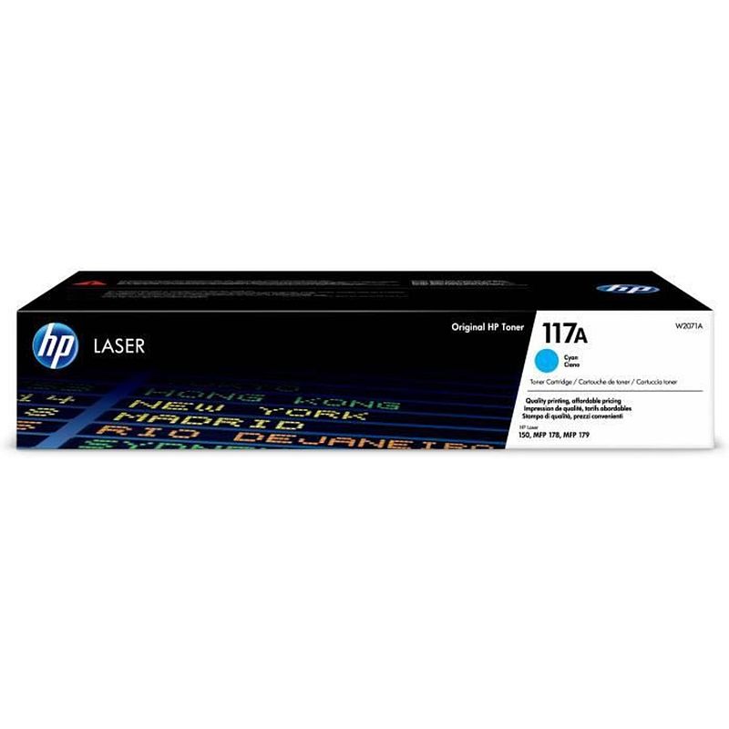 Foto van Hp inc. tonercartridge hp 117a - cyaan - laser - 700 pagina's