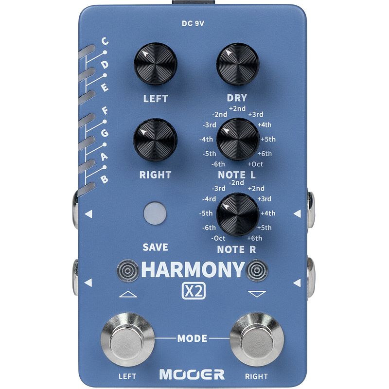 Foto van Mooer harmony x2 dual channel harmony effectpedaal