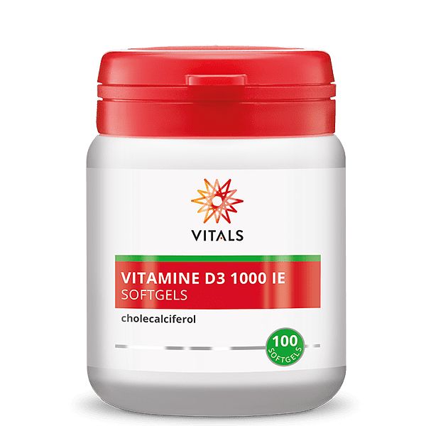 Foto van Vitals vitamine d3 1000ie softgels