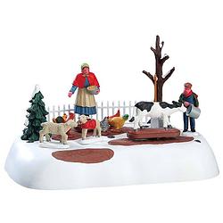 Foto van Lemax - 'swinter farm chores's - figuur met animatie - exclusief adapter (werkt ook op batterijen)