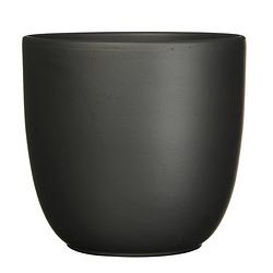 Foto van Bloempot pot rond es/24 tusca 25 x 28 cm zwart mat mica