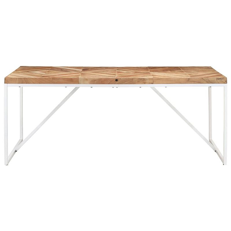 Foto van The living store eettafel industriële - hout - 180 x 90 x 76 cm - handgemaakt