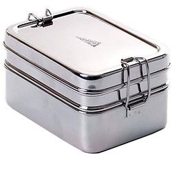 Foto van Ecobrotbox lunchbox dabba magic rvs 14 x 11 x 8 cm