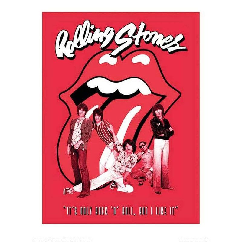 Foto van Pyramid the rolling stones its only rock n roll kunstdruk 40x50cm