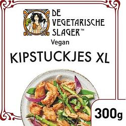 Foto van De vegetarische slager kipstuckjes voordeelverpakking vegan 300g bij jumbo