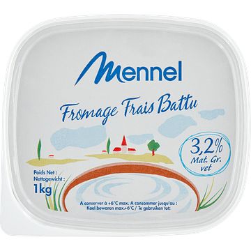 Foto van Mennel fromage frais battu 1kg bij jumbo