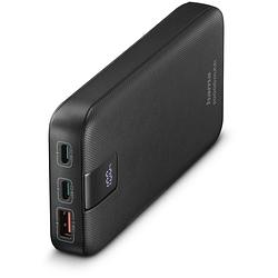 Foto van Hama pd 10 power pack 10000 mah 3 outputs 2x usb-c 1x usb-a powerbank grijs