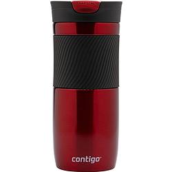 Foto van Contigo drinkfles byron 470 ml rvs bordeaux/zwart