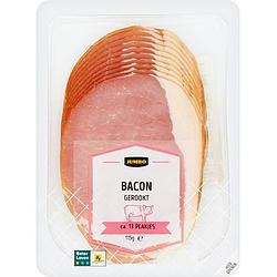 Foto van 2 voor € 4,50 | jumbo bacon gerookt 115g aanbieding bij jumbo