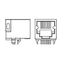 Foto van Te connectivity te amp standard modular jacks standard modular jacks 1734723-6 1 stuk(s)