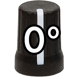 Foto van Dj techtools chroma caps 0 super knob black draaiknop