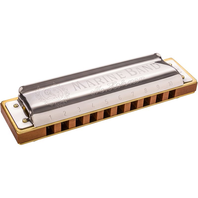 Foto van Hohner marine band classic db harmonisch mineur mondharmonica