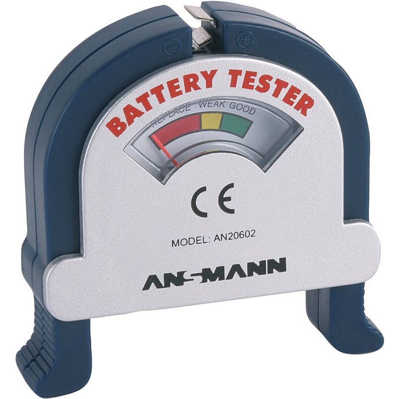 Foto van Ansmann batterijtester check-it meetbereik (batterijtester) 1.2 v, 1.5 v, 3 v, 9 v oplaadbare batterij, batterij 4000001-510