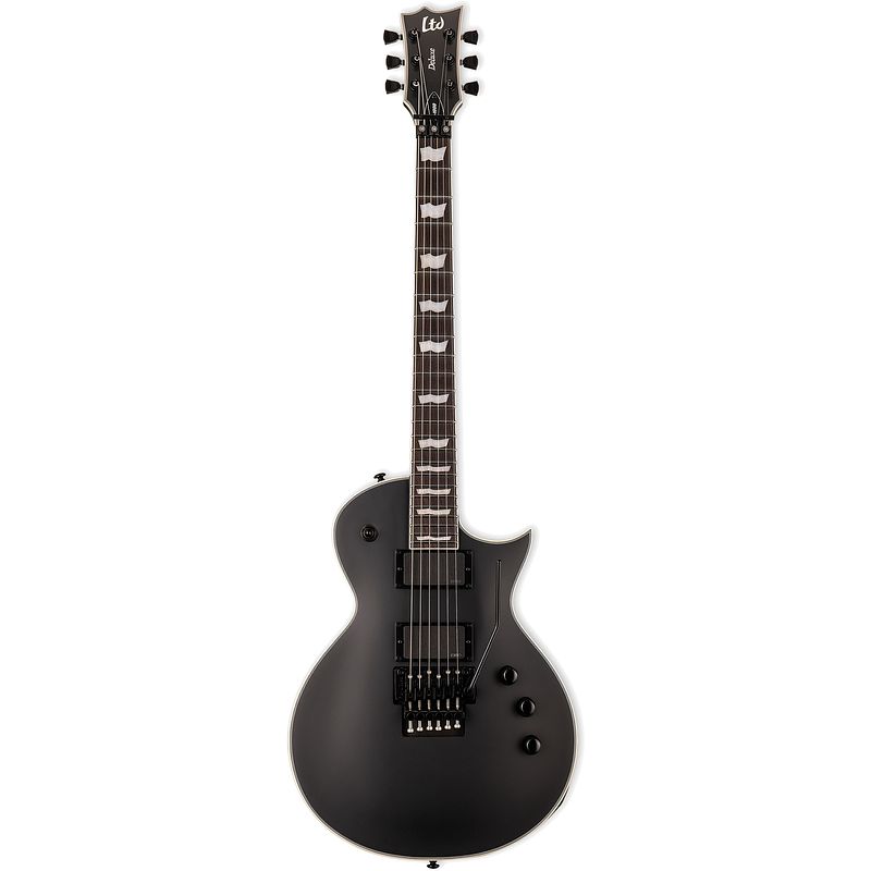 Foto van Esp ltd deluxe ec-1000fr black satin elektrische gitaar