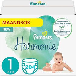 Foto van Pampers - harmonie - maat 1 - maandbox - 204 stuks - 2/5 kg