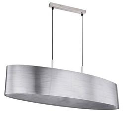 Foto van Moderne hanglamp sinni - l:100cm - e27 - metaal - grijs