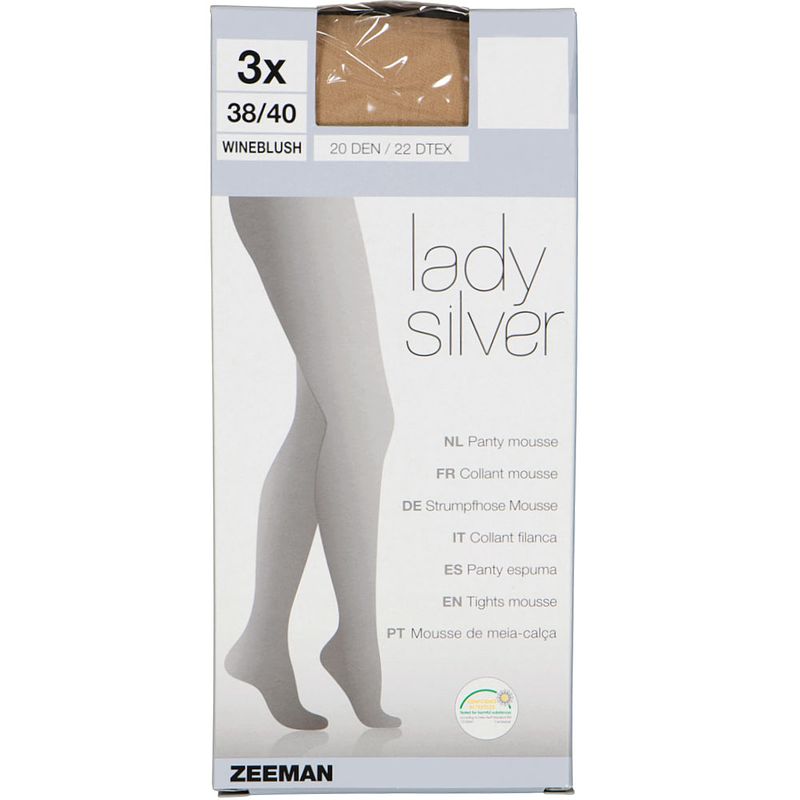 Foto van Lady silver panty 20 den comfort fit 3-pack