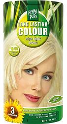 Foto van Hennaplus long lasting colour 10.00 high light blond 100ml