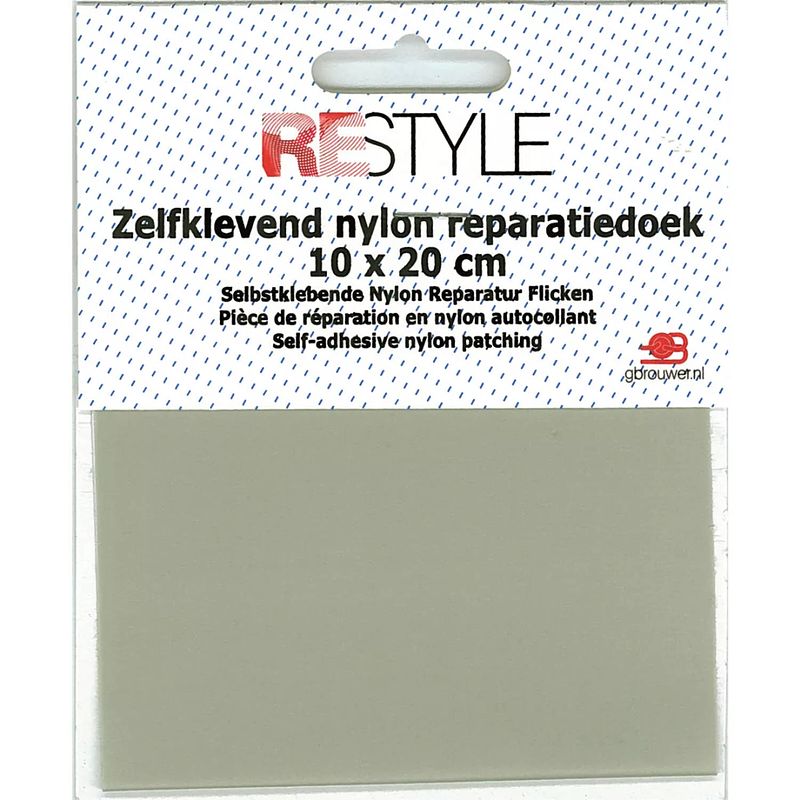 Foto van Restyle 015.79105 reparatiedoek nylon 10 cm x 20 cm zelfklevend