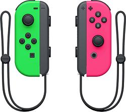 Foto van Nintendo switch joy-con set splatoon groen / roze