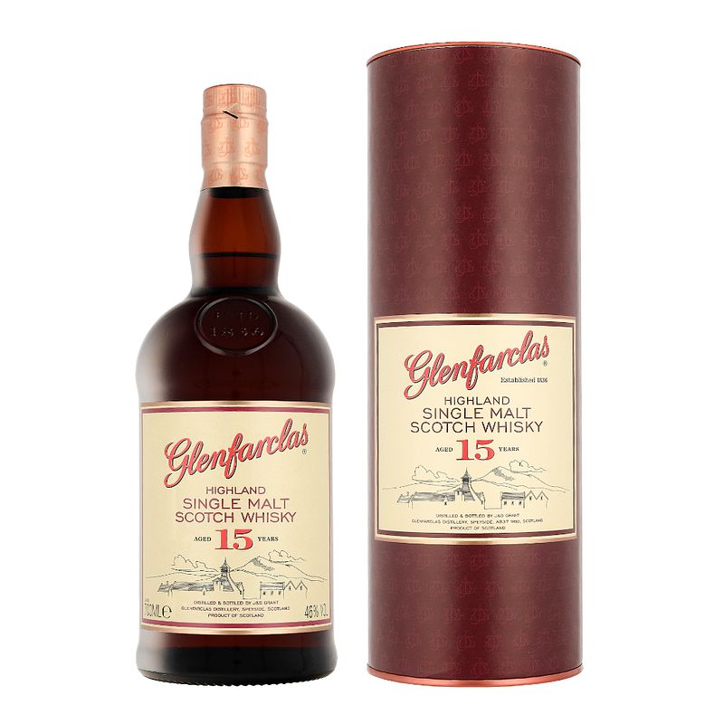 Foto van Glenfarclas 15 years 70cl whisky + giftbox