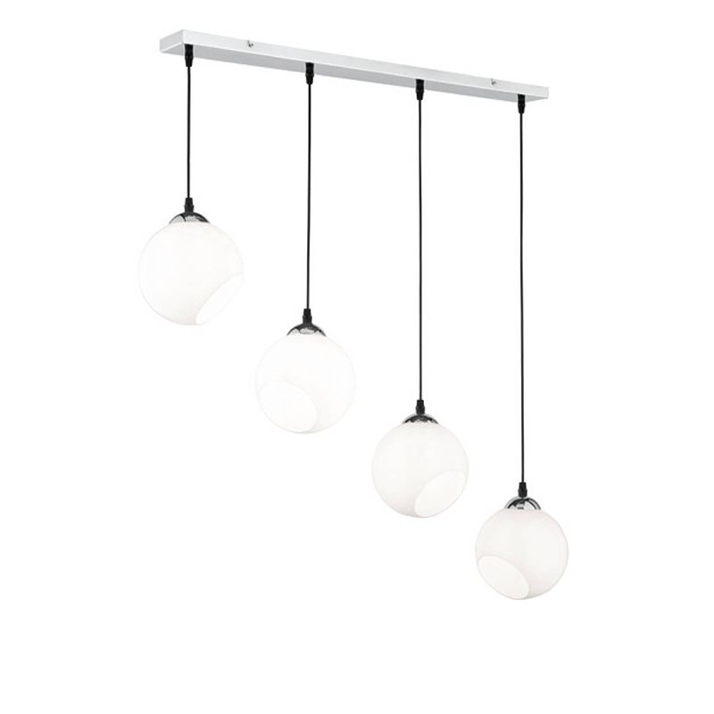 Foto van Moderne hanglamp clooney - metaal - chroom